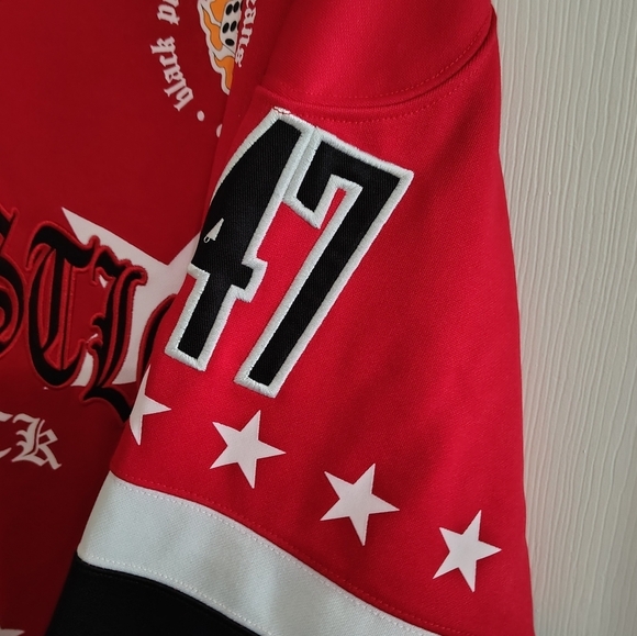 Black Pike 247 All Hustle No Luck Embroidered Hockey Jersey - Picture 9 of 13